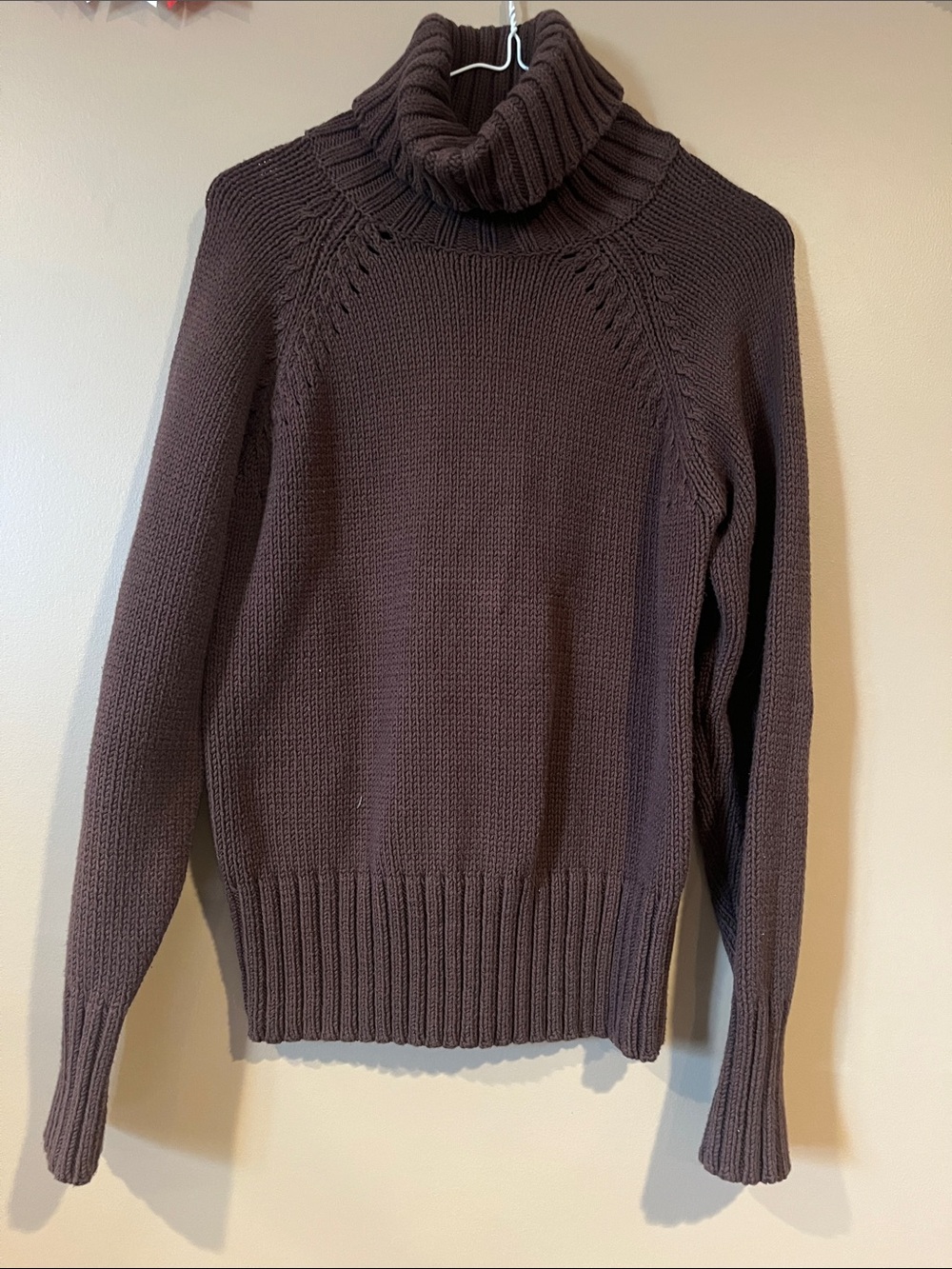 Cozy Chunky Turtleneck Sweater - Deep Brown